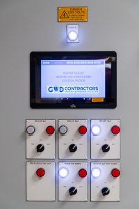 commercial heating system control panel